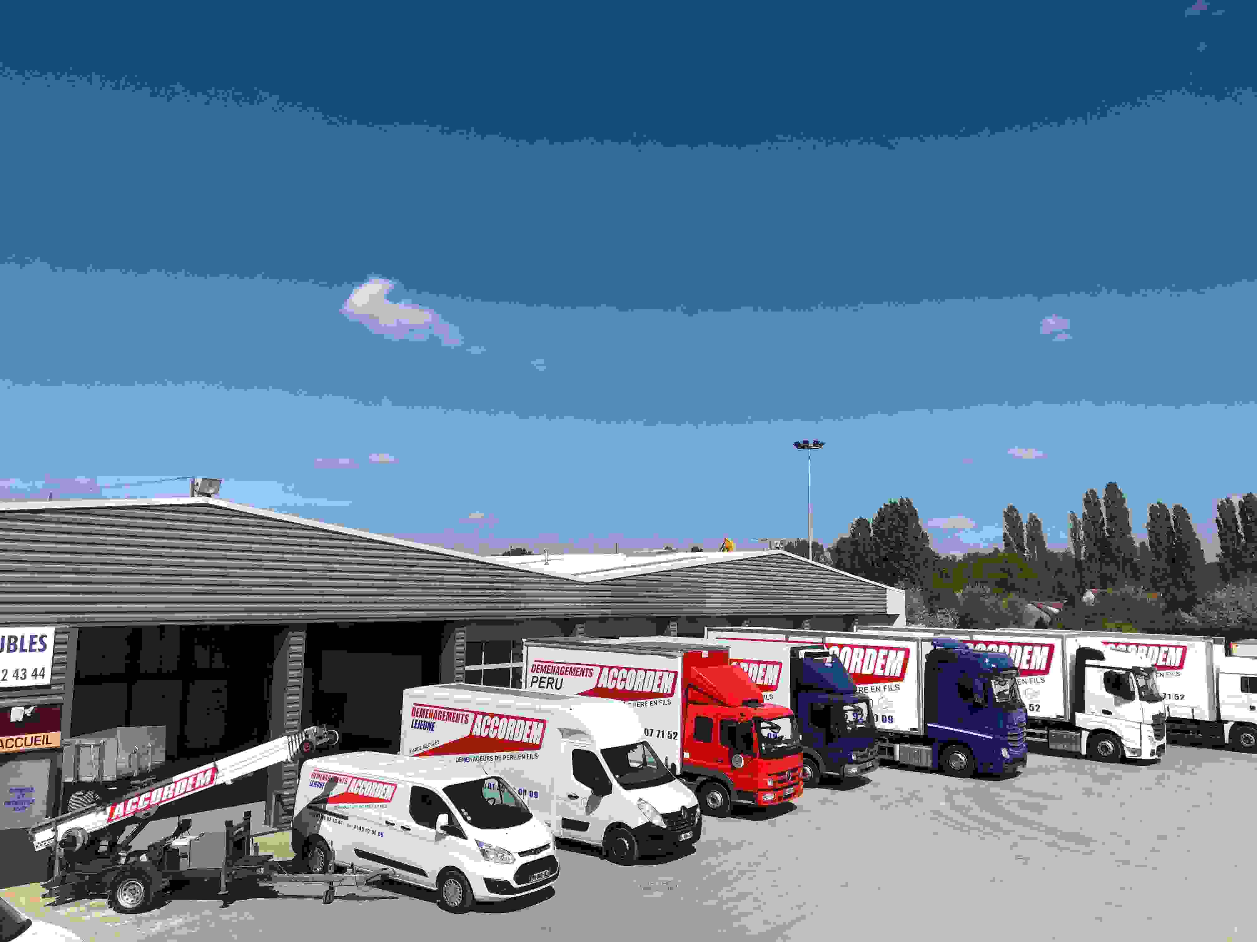 camions de déménagement Accordem pour déménagement groupé